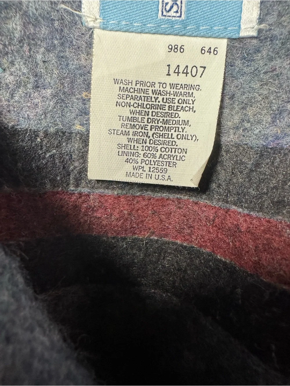 Vintage Sears Navy Denim Chore Jacket